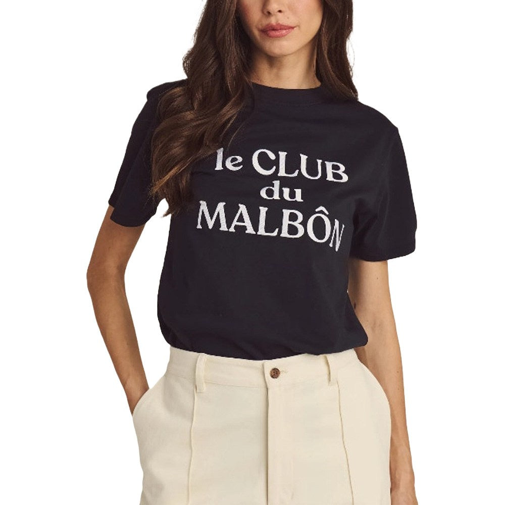Malbon■(M)Le Club Malbon Round T-shirt■送料込 Malbon Cosette Golf T-Shirt Black - SS25 Women – Golfio