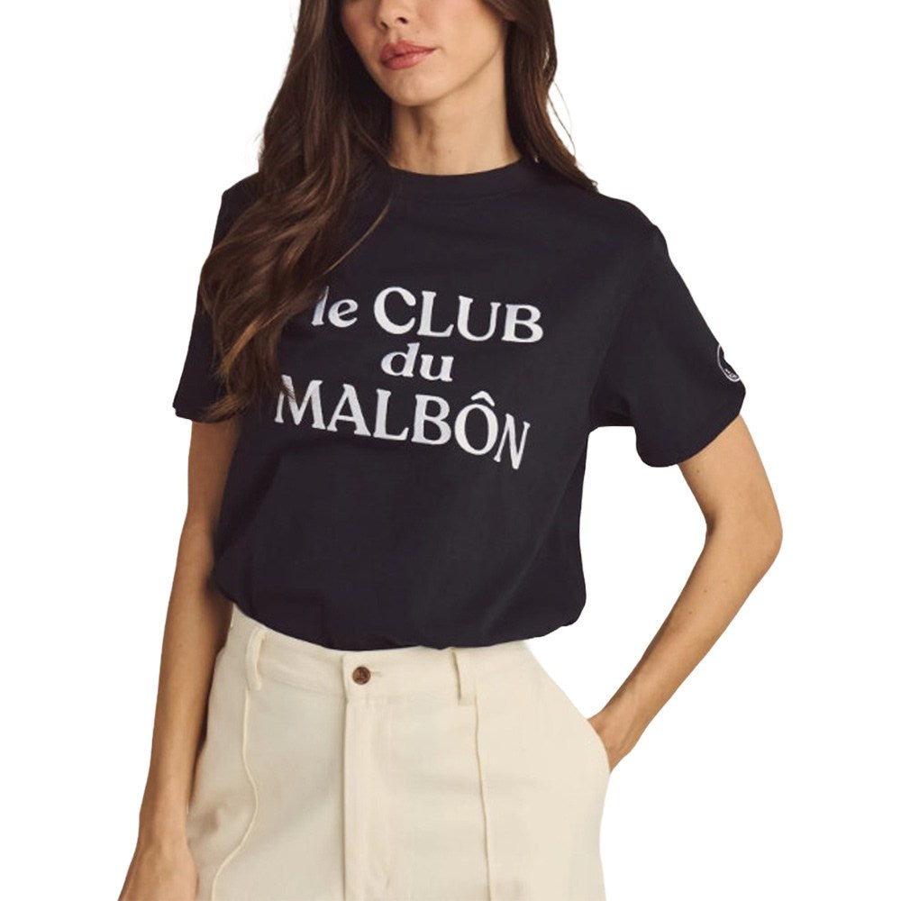 Malbon■(W)Coloring Point Basic Collar T-shirt■送料込 Malbon Cosette Golf T-Shirt Black - SS25 Women – Golfio