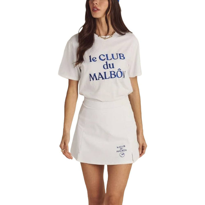 Malbon Cosette Golf T-Shirt White - SS25 Women