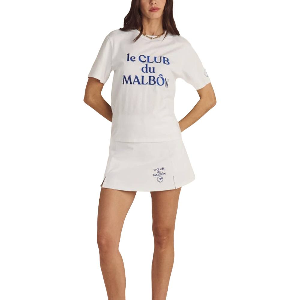Malbon Golf Tシャツとスカートセット Malbon Golf T-Shirt - Oakwood Tee - Navy FA25