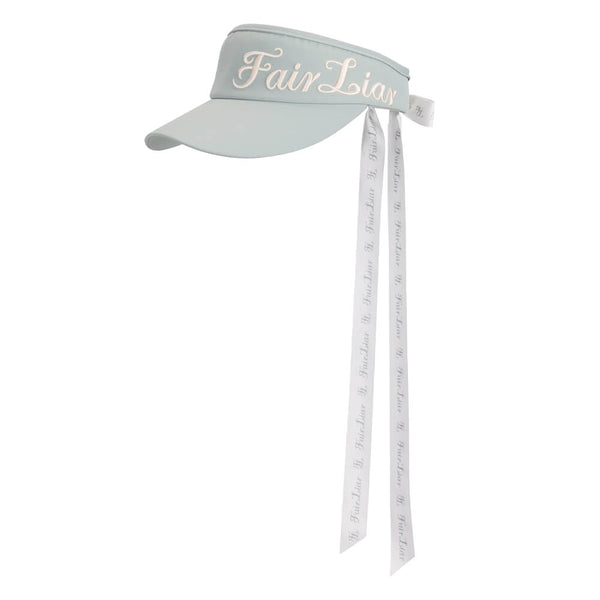 Fairliar Side Logo Wide Ribbon Golf Visor Mint - SS25 Women