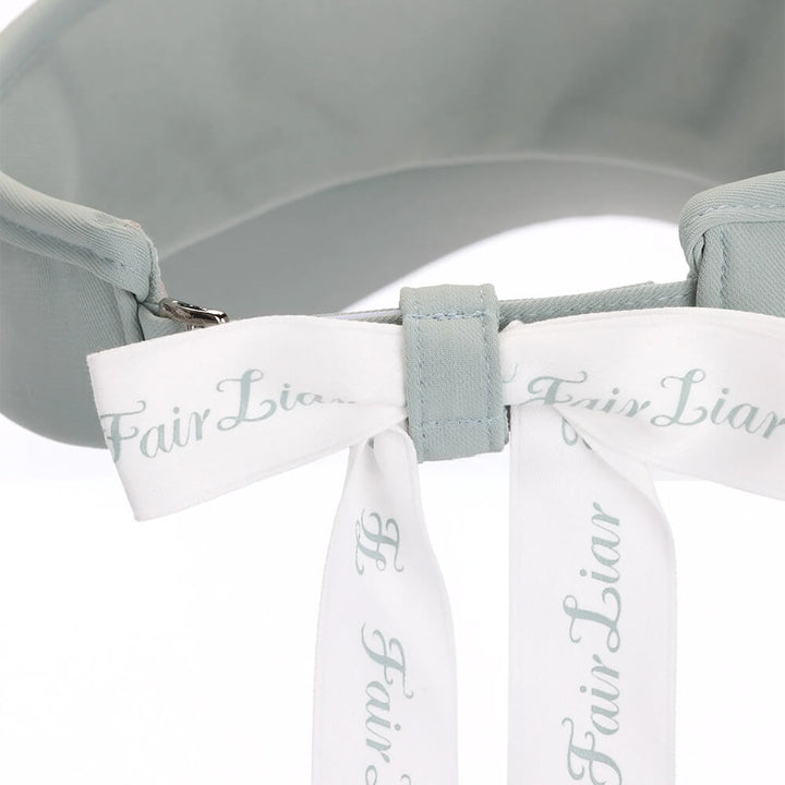Fairliar Side Logo Wide Ribbon Golf Visor Mint - SS25 Women