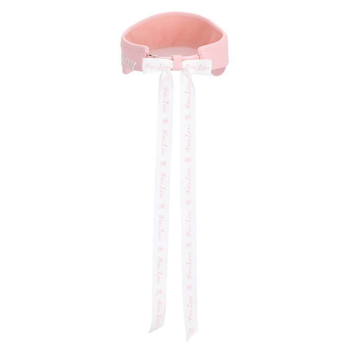Fairliar Side Logo Wide Ribbon Golf Visor Pink - SS25 Women
