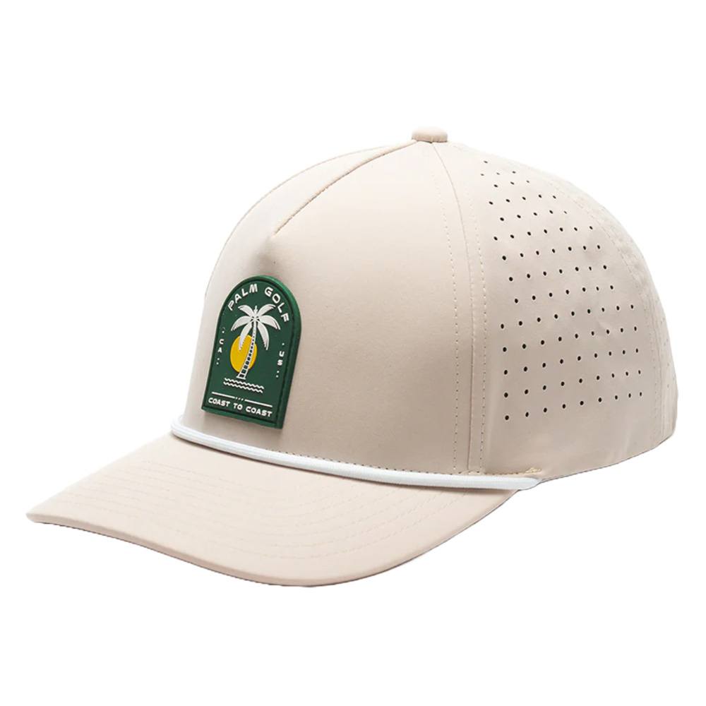 Palm Golf Coast to Coast Snapback Golf Cap Tan/Green - SS24