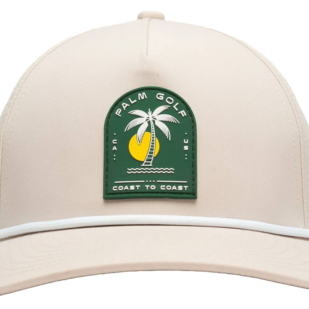 Palm Golf Coast to Coast Snapback Golf Cap Tan/Green - SS24
