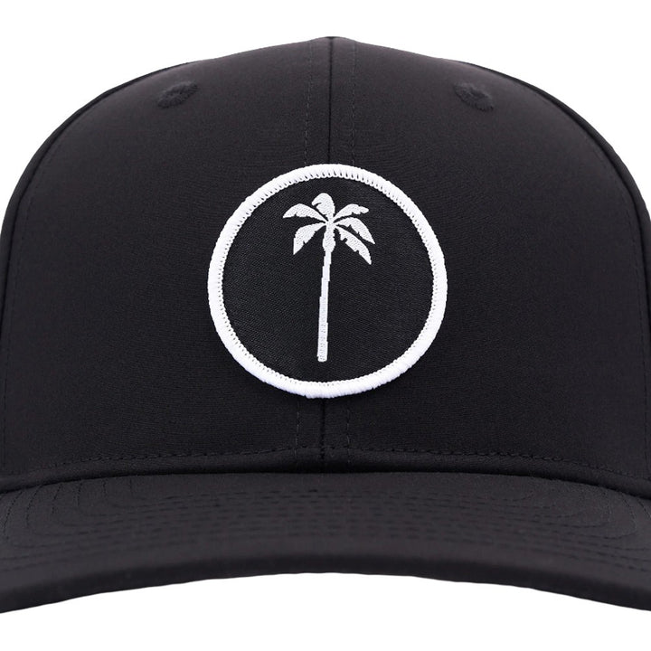 Palm Golf Local Performance Snapback Golf Cap Black - 25