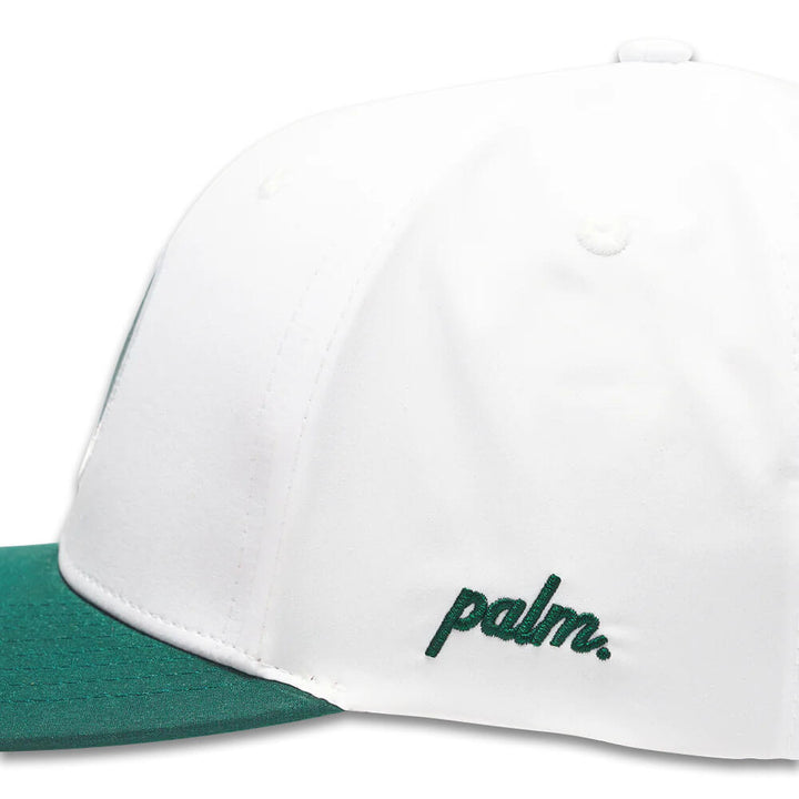 Palm Golf Local Performance Snapback Golf Cap White/Green - SS25 Men