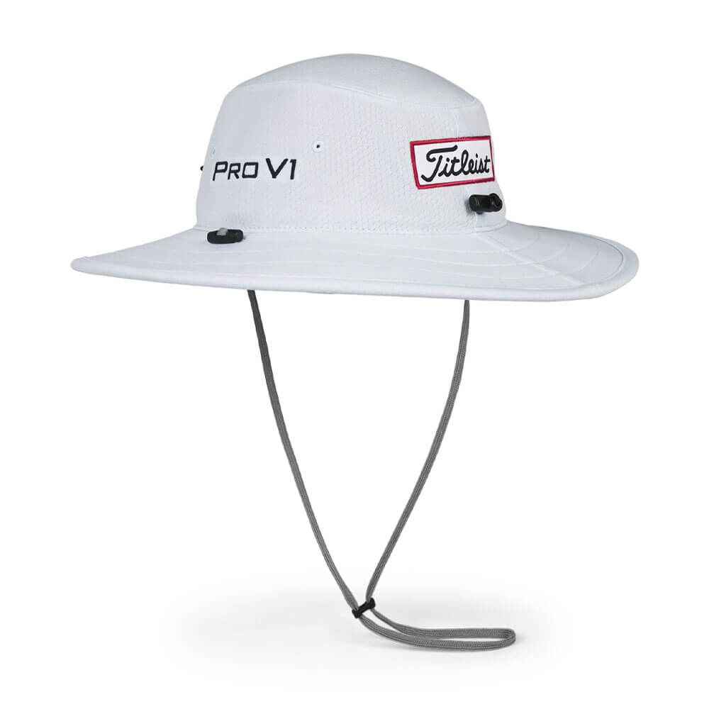 Chapeau Seau Titleist - Broderie Bleue Sur Blanc - Taille Unique - Neuf