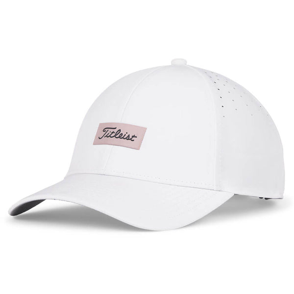 Titleist Charleston Breezer Golf Cap White/Soft Pink/Charcoal - 25 Women