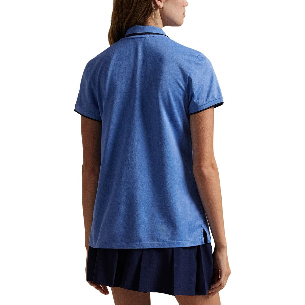 Ralph Lauren Tour Pique Novelty Bear Golf Polo (Tailored Fit) Summer Blue - SP25 Women