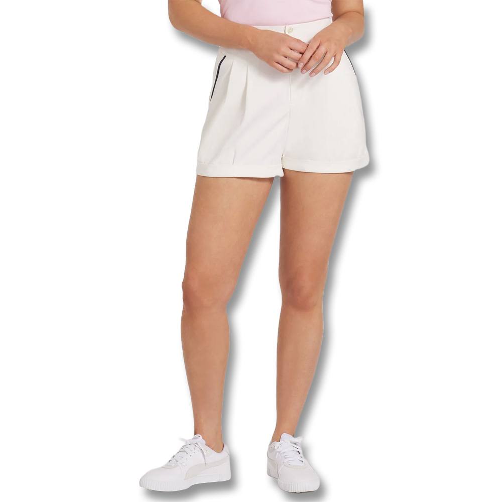 PUMA AP Solid Golf Shorts Warm White - SS25 Women