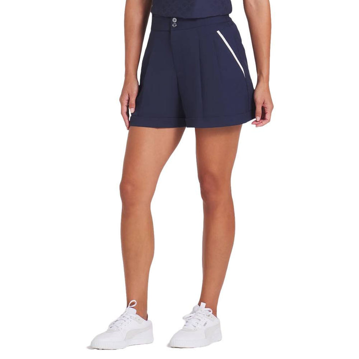 PUMA AP Solid Golf Shorts Deep Navy - SS25 Women