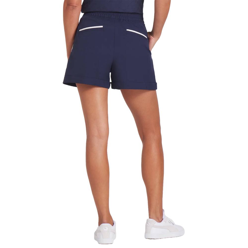 PUMA AP Solid Golf Shorts Deep Navy - SS25 Women