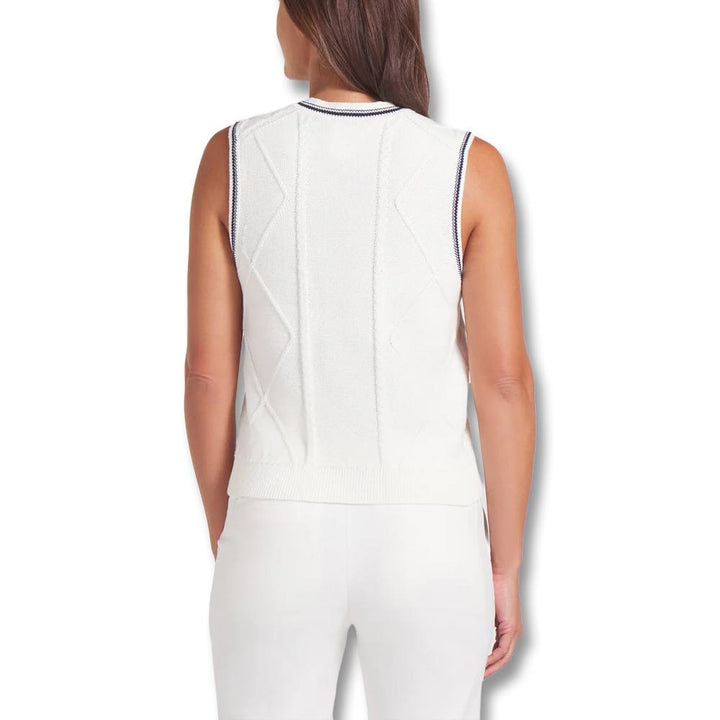 PUMA AP Sweater Golf Vest Warm White - SS25 Women