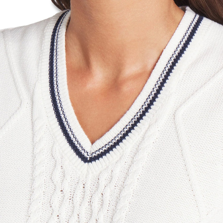 PUMA AP Sweater Golf Vest Warm White - SS25 Women