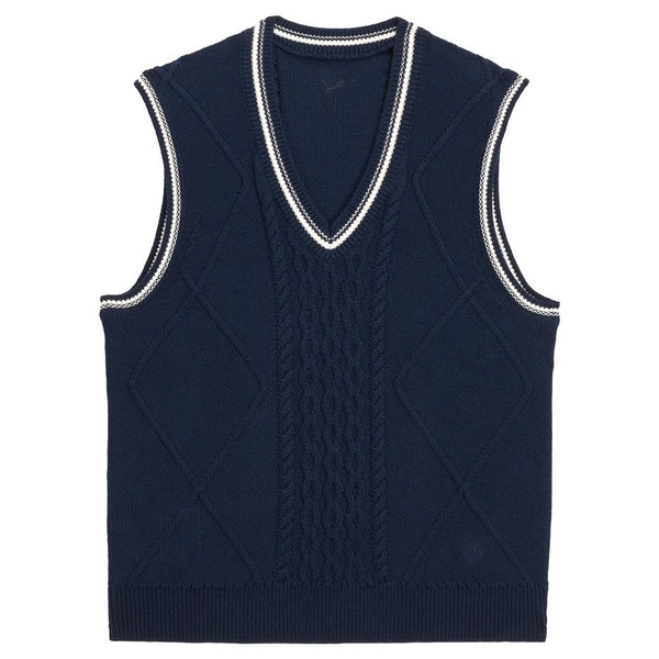 PUMA AP Sweater Golf Vest Deep Navy - SS25 Women