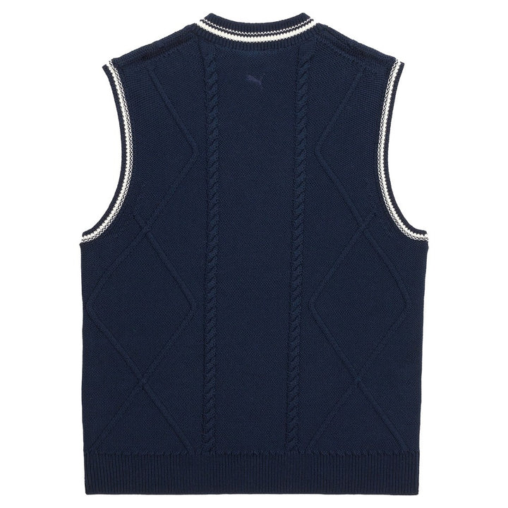 PUMA AP Sweater Golf Vest Deep Navy - SS25 Women