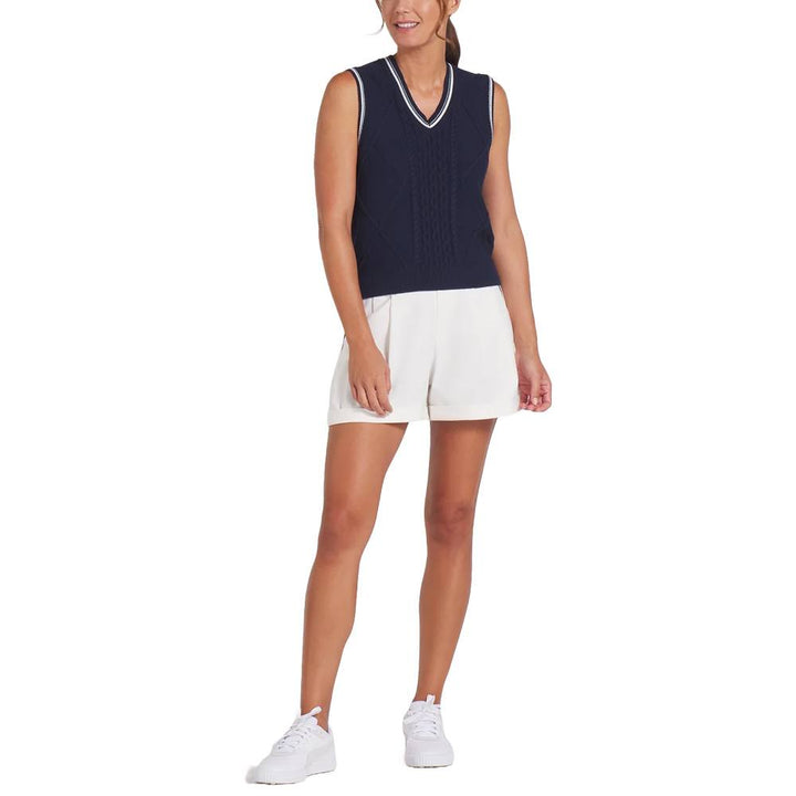 PUMA AP Sweater Golf Vest Deep Navy - SS25 Women