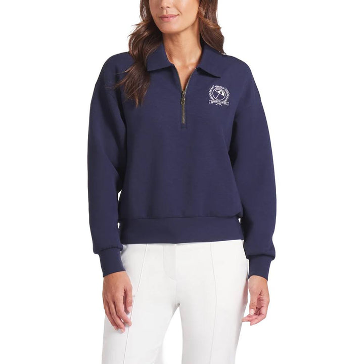 PUMA AP Collared 1/4 Zip Golf Pullover Deep Navy - SS25 Women