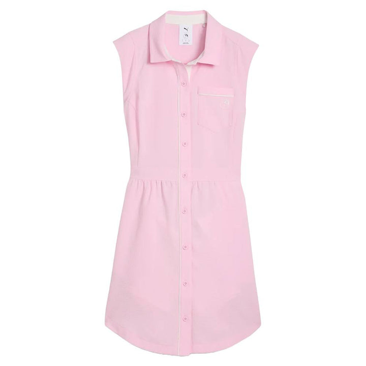 PUMA AP Seersucker Golf Dress Pale Pink - SS25 Women