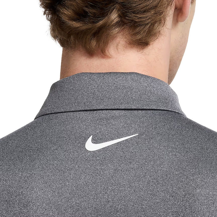 Nike Dri-FIT Tour Heathered Golf Polo Black/White - FW25 Men