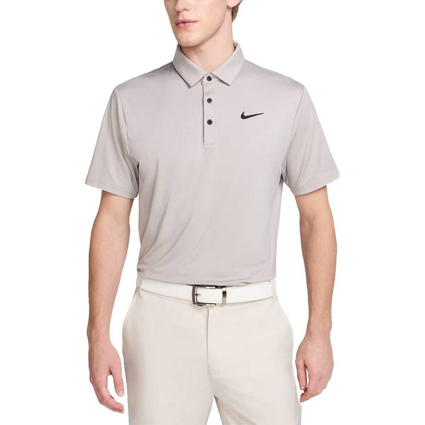 Nike Dri-FIT Tour Heathered Golf Polo College Grey/Black - FW25 Men