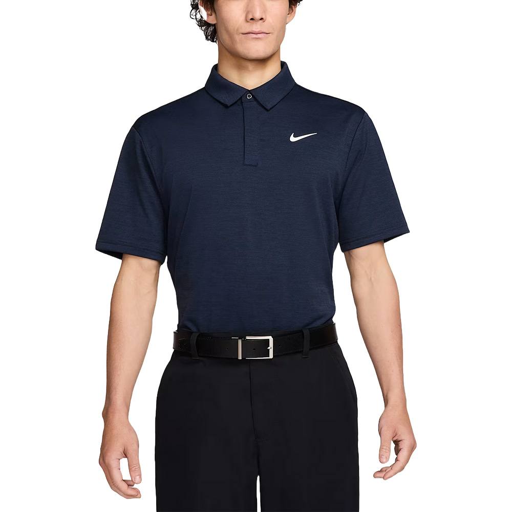 Nike Dri-FIT Tour Jacquard Golf Polo Midnight Navy/Black/White - FA25 Men