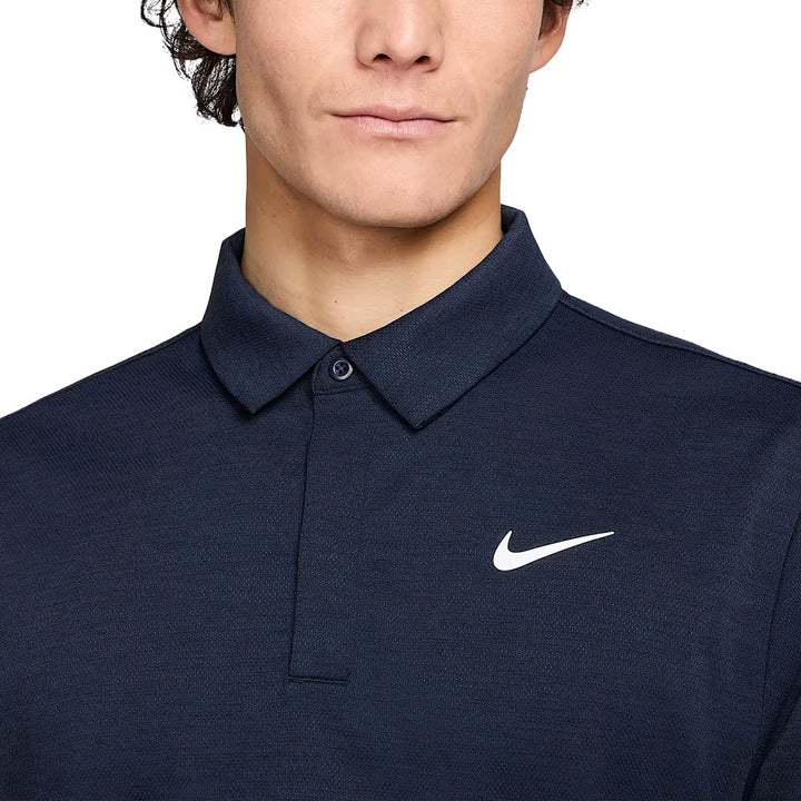 Nike Dri-FIT Tour Jacquard Golf Polo Midnight Navy/Black/White - FA25 Men
