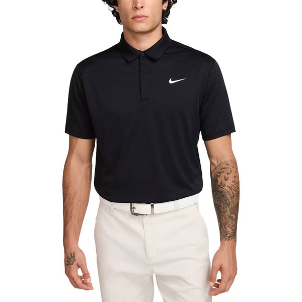 Nike Dri-FIT Tour Jacquard Golf Polo Black/Black/White - FA25 Men