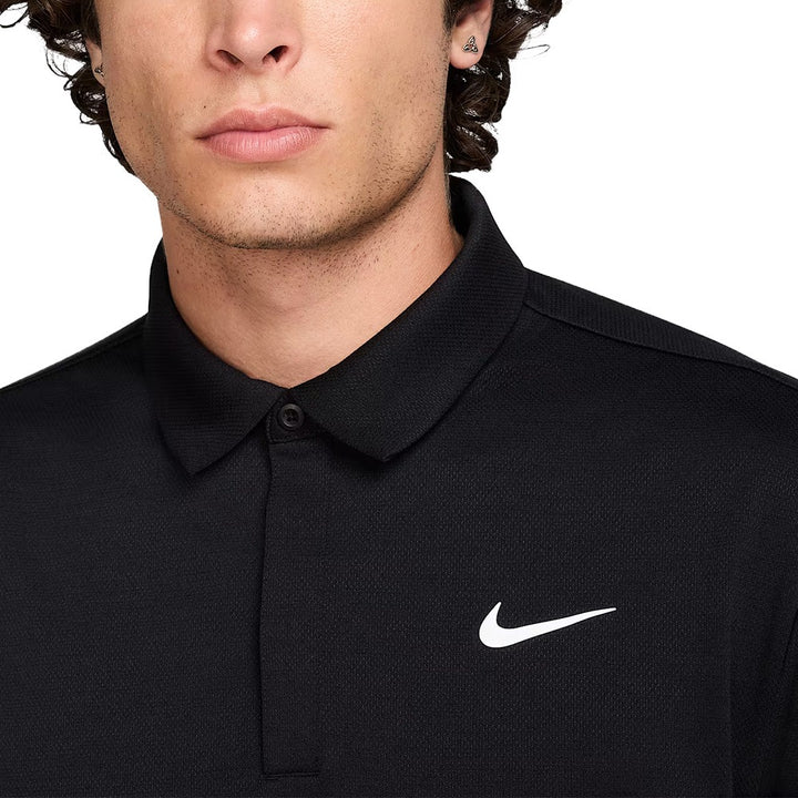 Nike Dri-FIT Tour Jacquard Golf Polo Black/Black/White - FA25 Men