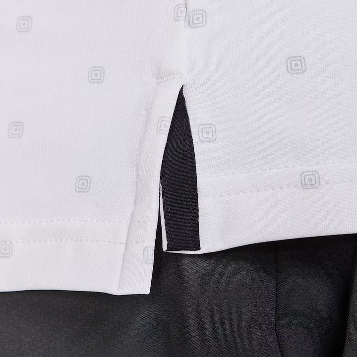 Nike Dri-FIT Tour Print Golf Polo White/Black - SU25 Men