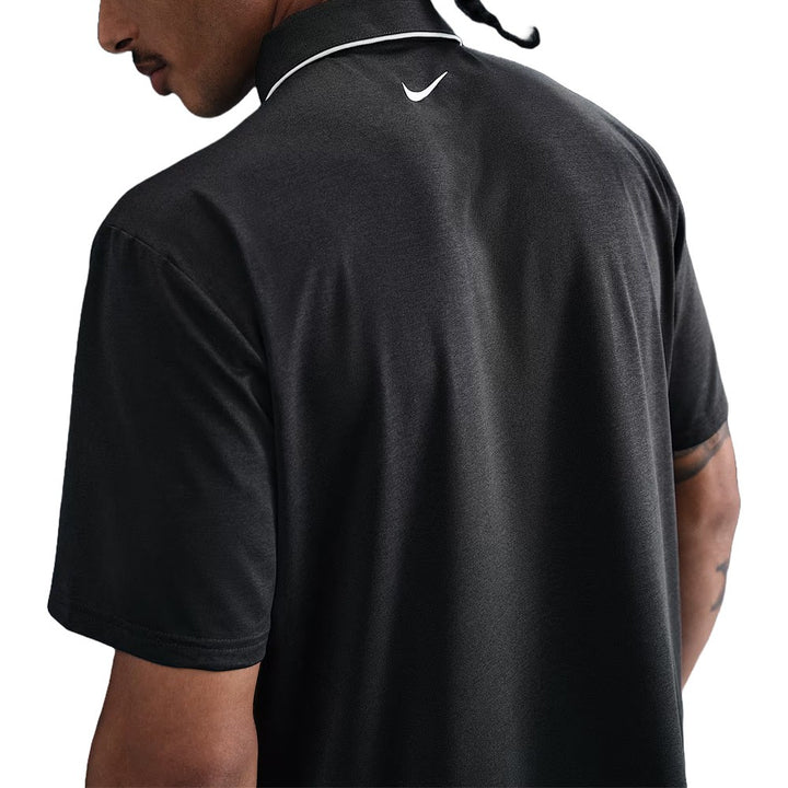 Nike Dri-FIT Tour Piping Golf Polo Black/White - FA25 Men