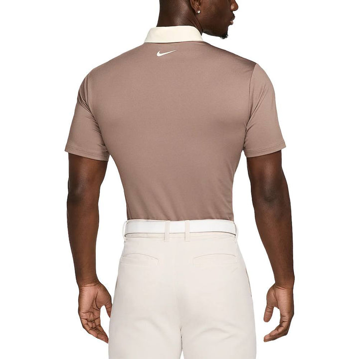 Nike Dri-FIT Tour Contrast Golf Polo Mink Brown/Pale Ivory/Pale Ivory - SP25 Men