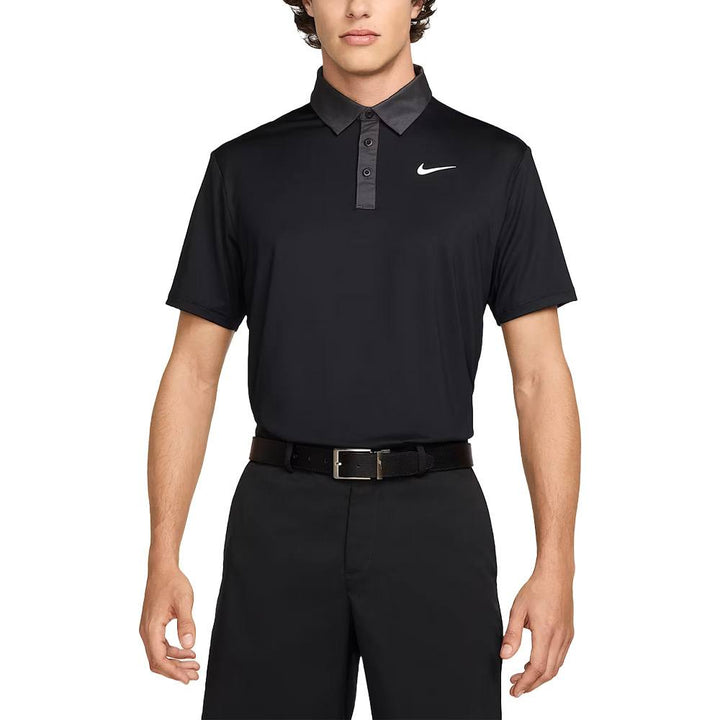 Nike Dri-FIT Tour Contrast Golf Polo Black/Anthracite/White - FW25 Men