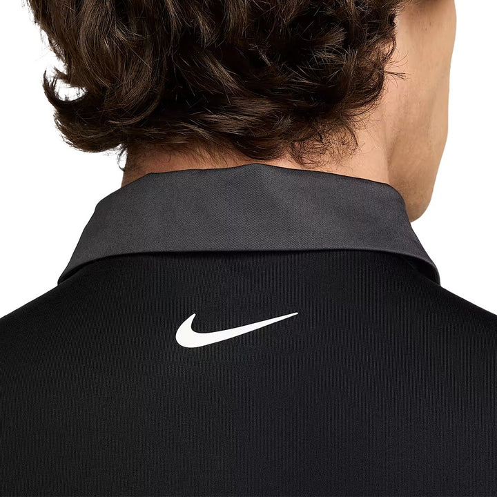 Nike Dri-FIT Tour Contrast Golf Polo Black/Anthracite/White - FW25 Men