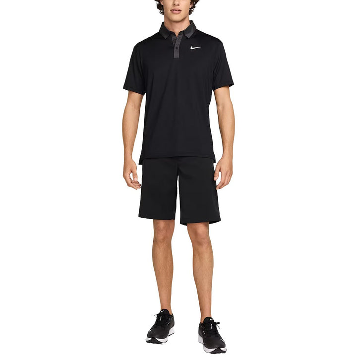 Nike Dri-FIT Tour Contrast Golf Polo Black/Anthracite/White - FW25 Men