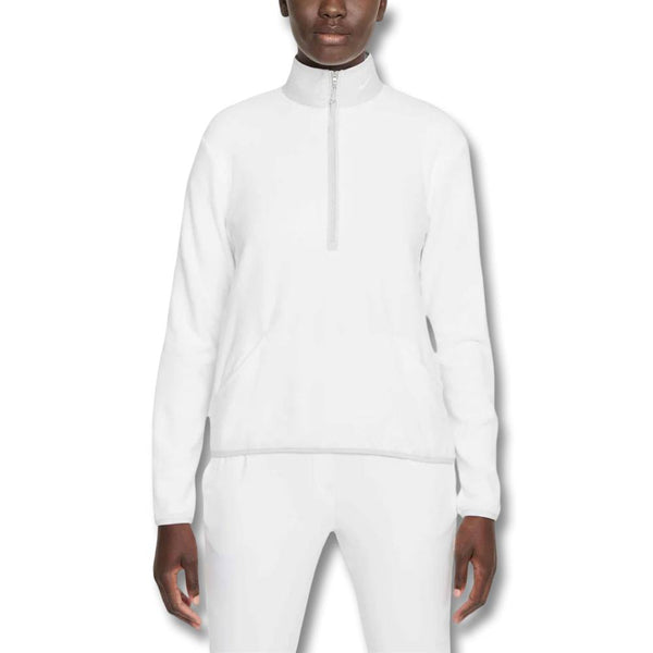 Nike Therma-FIT Victory Long-Sleeve 1/2-Zip Golf Pullover Pale Ivory/White/Black - SU25 Women