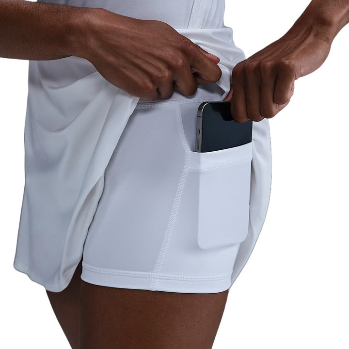 Nike Dri-FIT Victory Flouncy Golf Skirt White/Black - FW25 Women