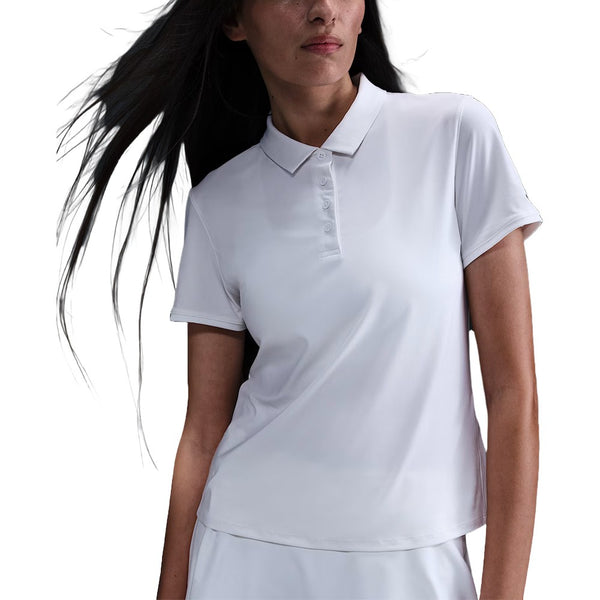 Nike Dri-FIT Victory Short-Sleeve Golf Polo White/Black - FW25 Women