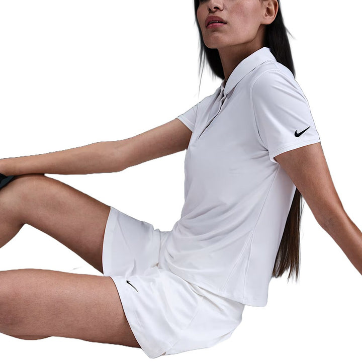 Nike Dri-FIT Victory Short-Sleeve Golf Polo White/Black - FW25 Women