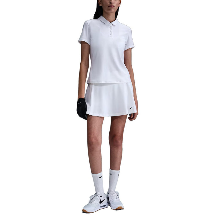Nike Dri-FIT Victory Short-Sleeve Golf Polo White/Black - FW25 Women