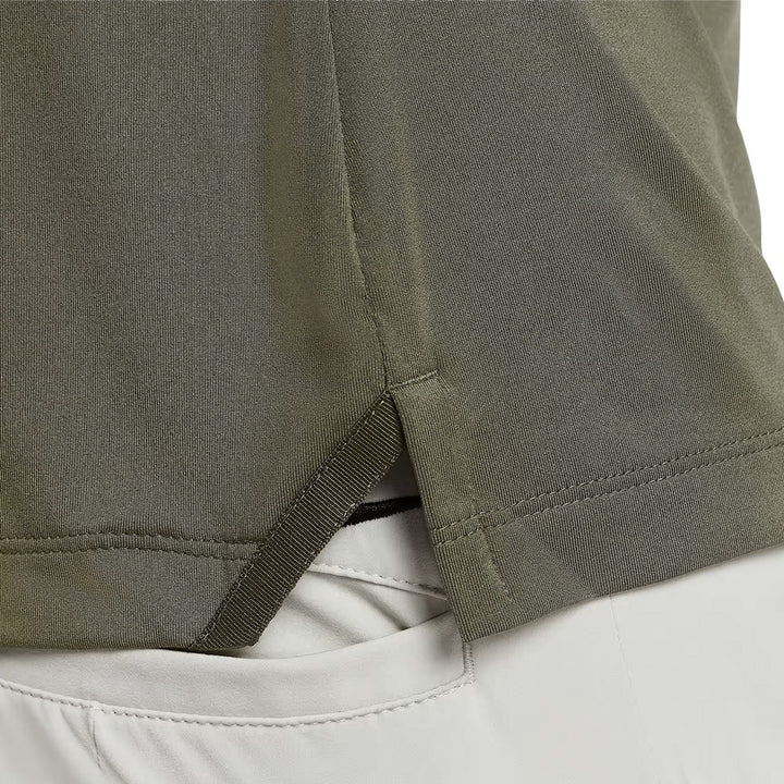 Nike Dri-FIT Tour Short-Sleeve Golf Polo Tarp Green/Black/Pale Ivory - SP25 Women