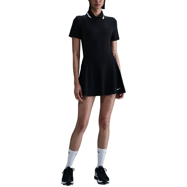 Nike Dri-FIT Tour Short-Sleeve Golf Polo Black/White/White - FW25 Women