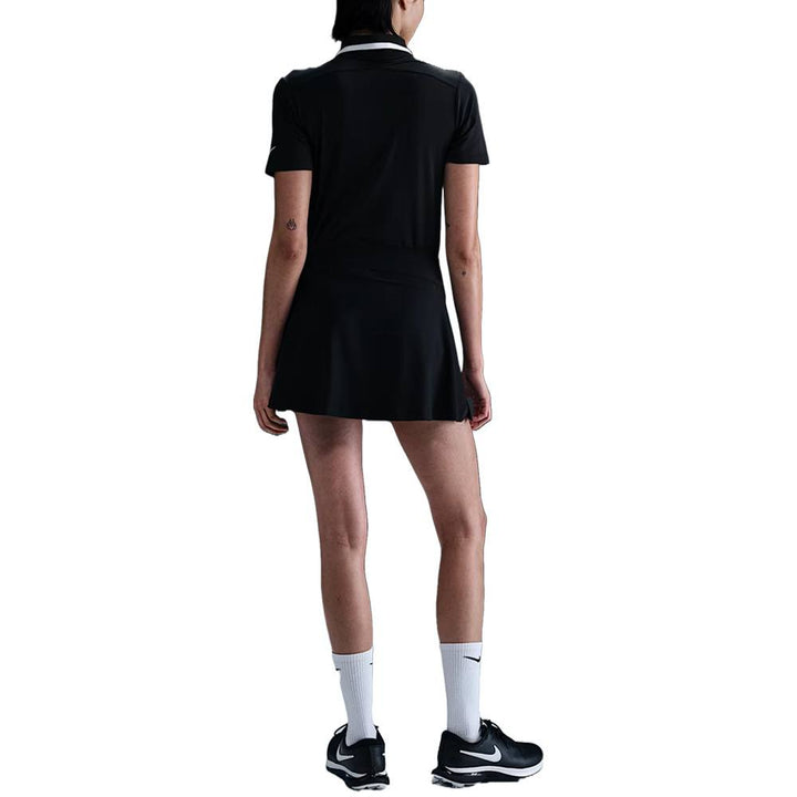 Nike Dri-FIT Tour Short-Sleeve Golf Polo Black/White/White - FW25 Women