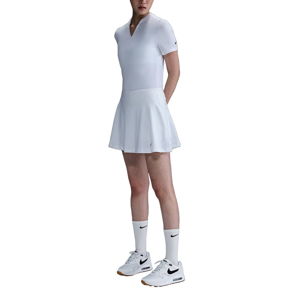 Nike Dri-FIT Tour Flouncy Golf Skirt White/Black - FW25 Women