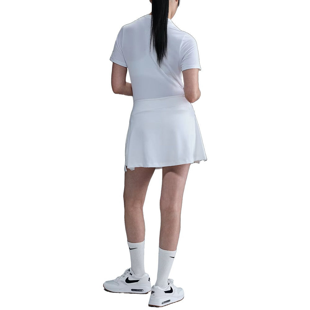 Nike Dri-FIT Tour Flouncy Golf Skirt White/Black - FW25 Women