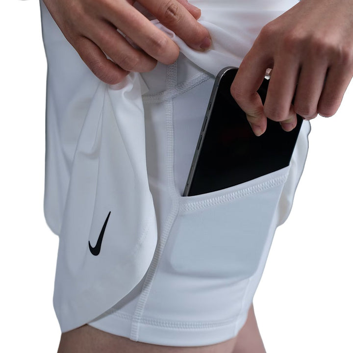 Nike Dri-FIT Tour Flouncy Golf Skirt White/Black - FW25 Women
