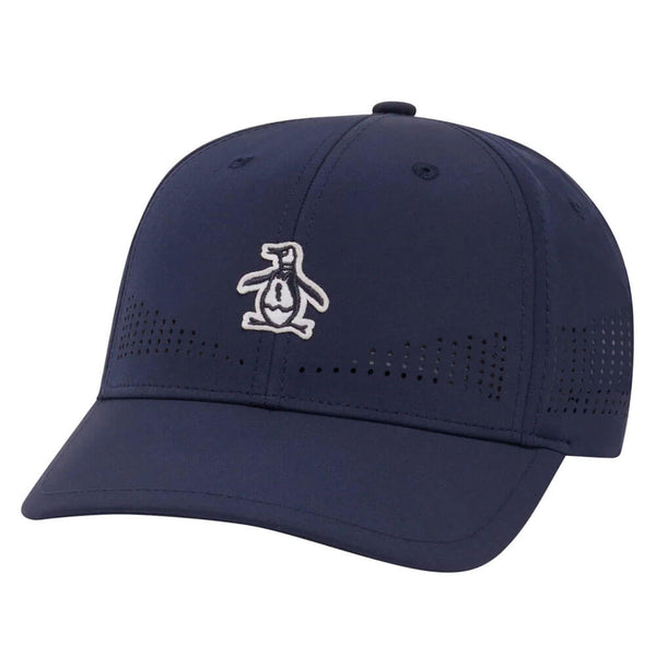 Original Penguin Country Club Perforated Golf Cap Black Iris - SP25 Women