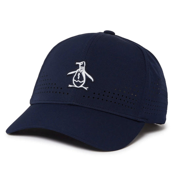 Original Penguin Country Club Perforated Golf Cap Black Iris - SS25 Men