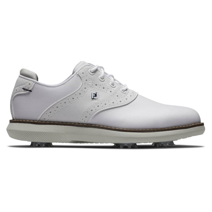 FootJoy Traditions Golf Shoes White - 24 Boys